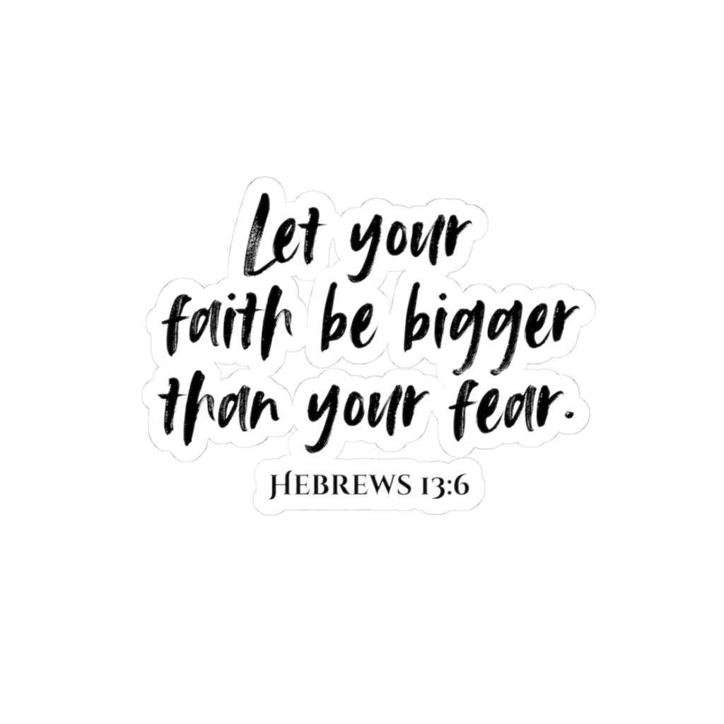 Faith Can Move Mountains Sticker — Inspirational Mountain Faith Kiss-Cut Sticker