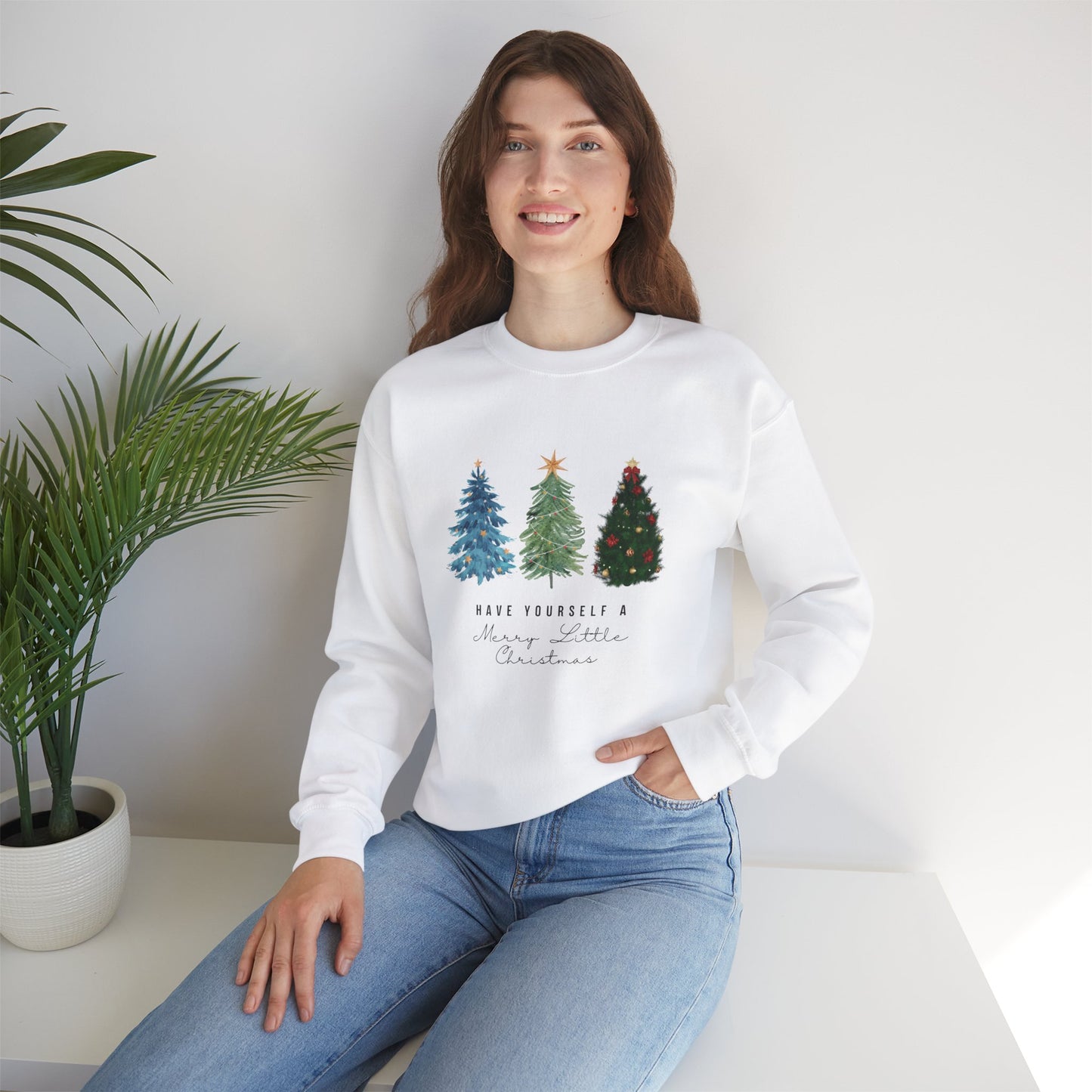 Have Yourself a Merry Little Christmas Cozy Christmas Sweatshirt