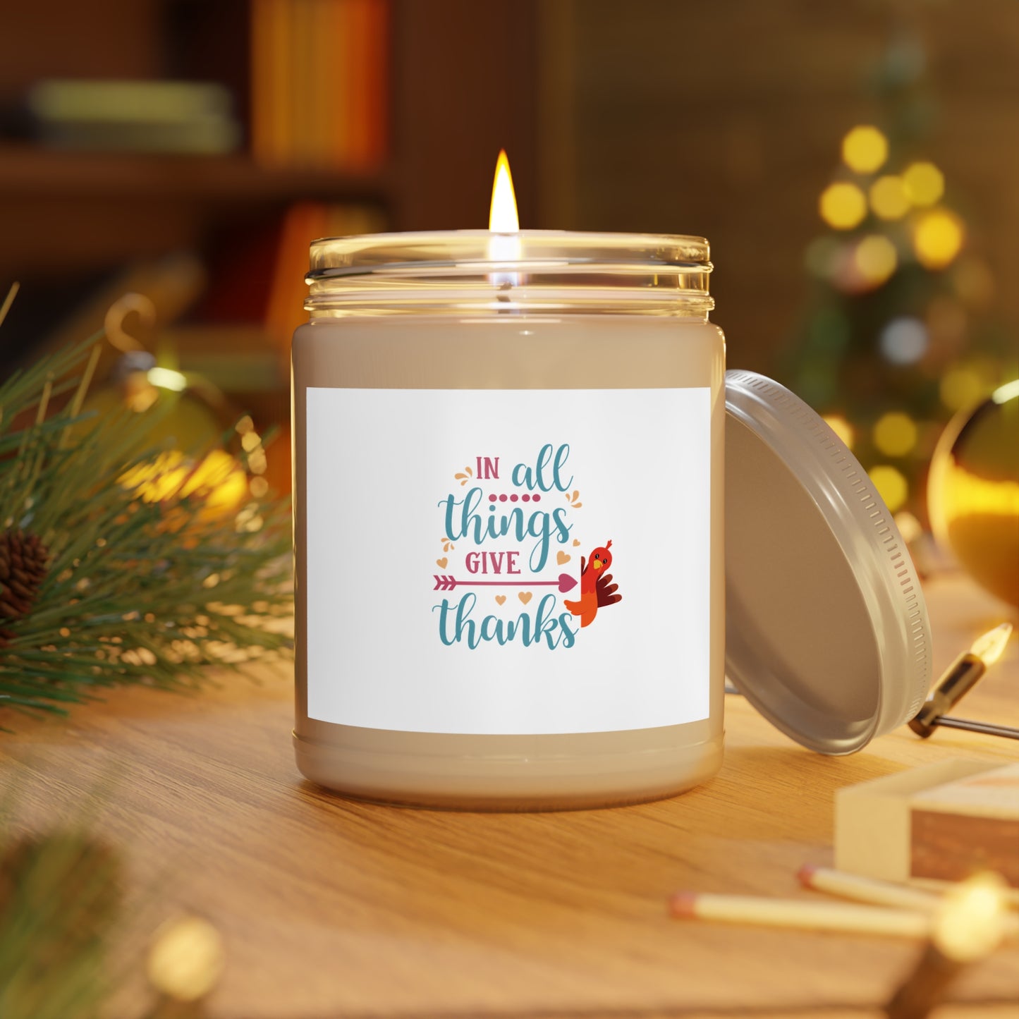 In All Things Give Thanks - Scented Candle, 9oz