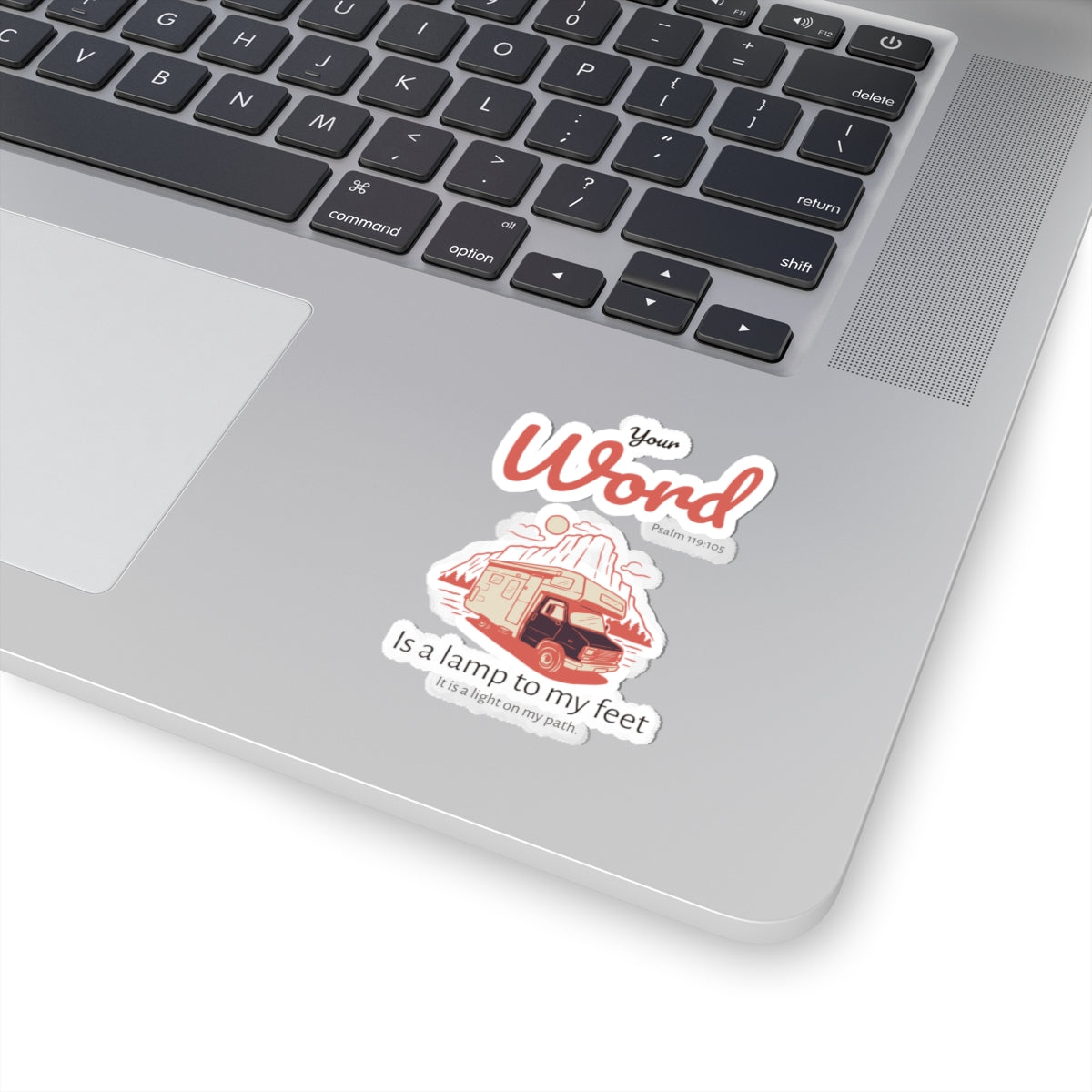 Your Word RV Sticker — Psalm 119:105 Inspirational Kiss-Cut Sticker