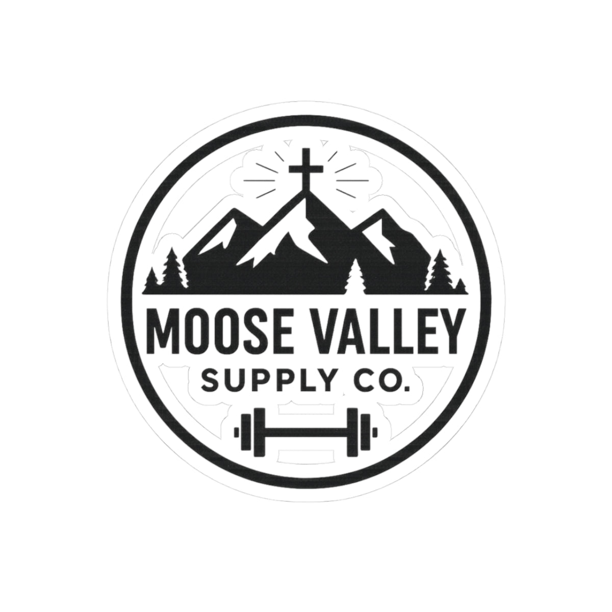 Moose Valley Supply Co. Round Logo Sticker