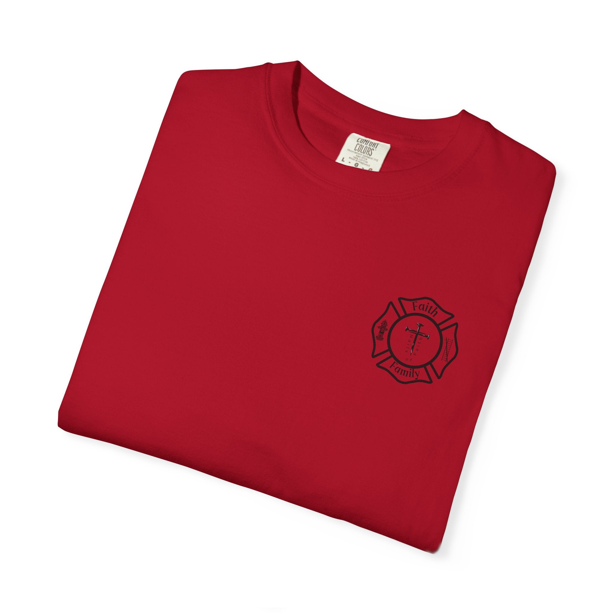 Built for Battle – Ephesians 6:11 | Christian Firefighter Comfort Colors 1717 T-Shirt