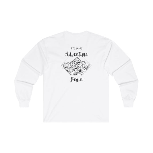 Let Your Adventure Begin Long Sleeve Unisex Cotton T-Shirt