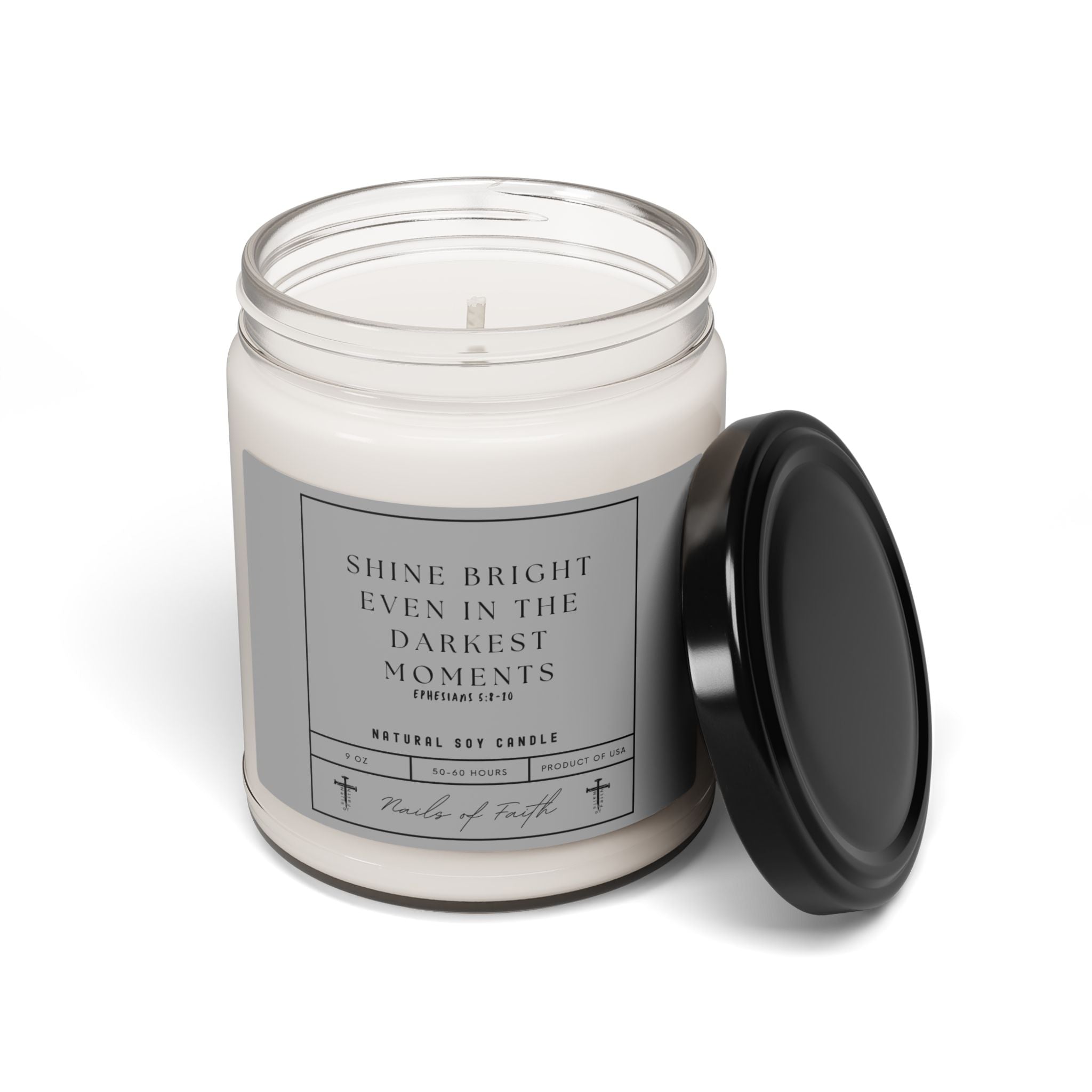 Shine bright even in the darkest moments.  Scented Soy Candle, 9oz