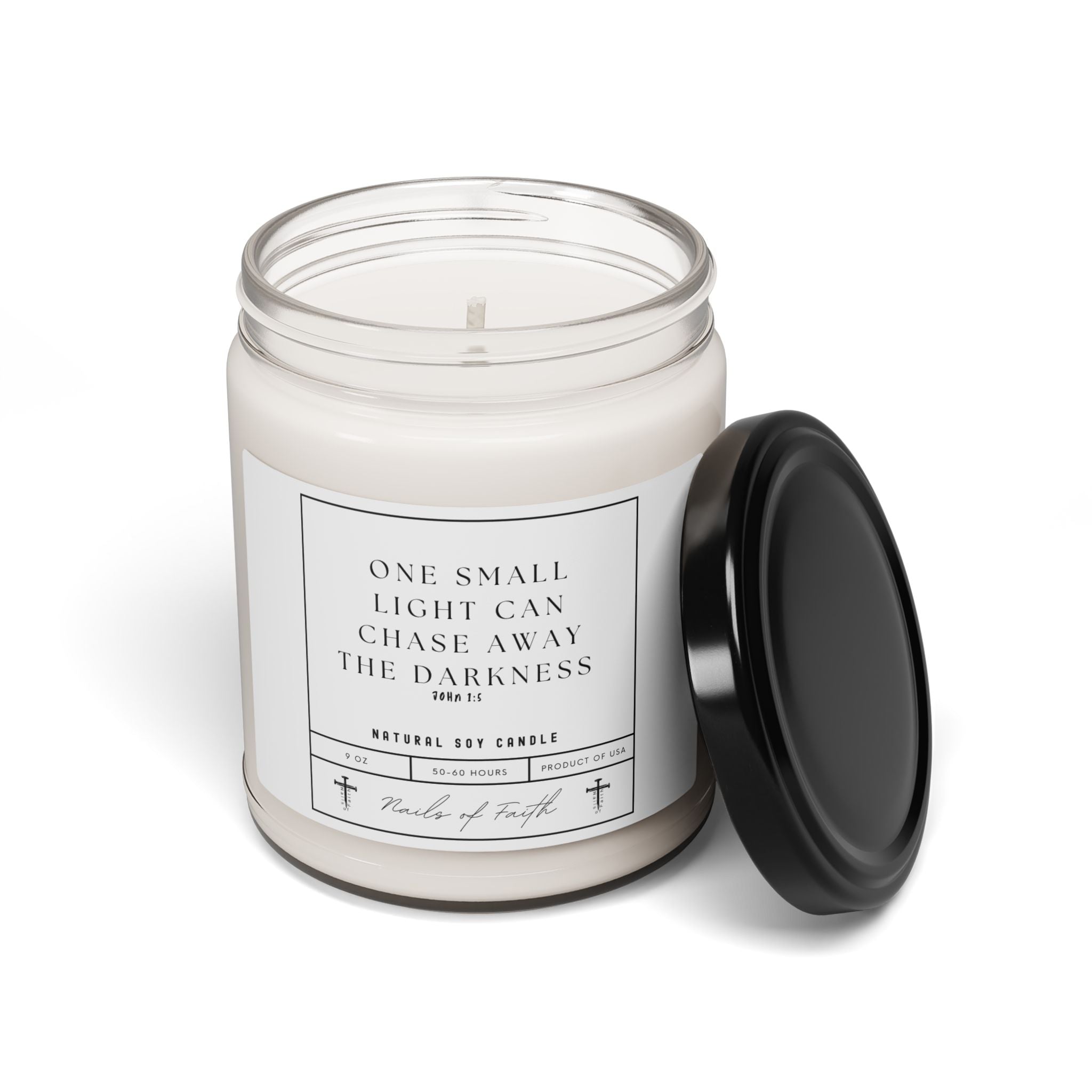 One small light can chase away darkness. Scented Soy Candle, 9oz