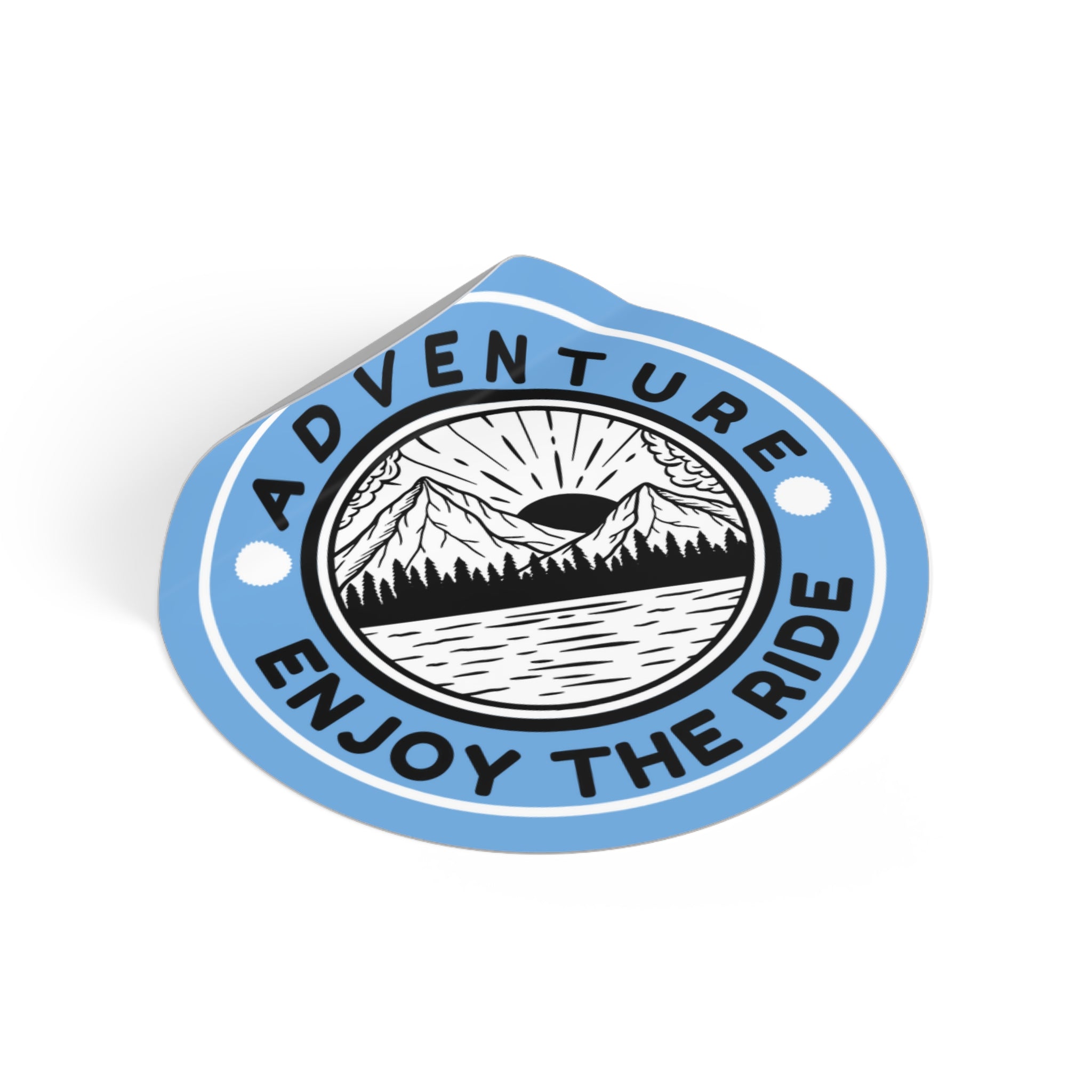 Adventure Enjoy the Ride Sticker, Adventure Quote Decal, Travel Sticker, Outdoor Lover Sticker, Inspirational Adventure Vinyl Sticker