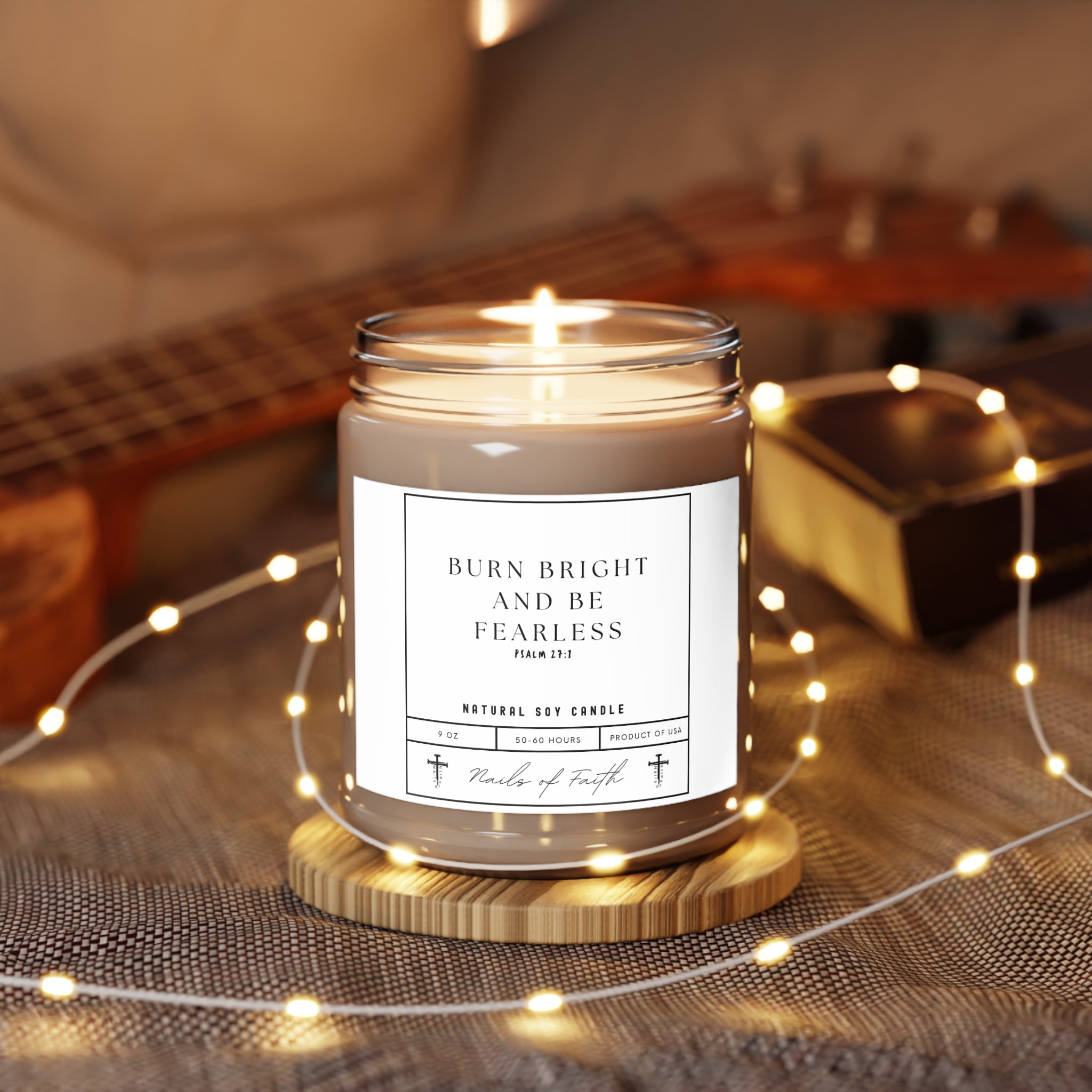 Burn Bright and Be Fearless. Scented Candles, 9oz