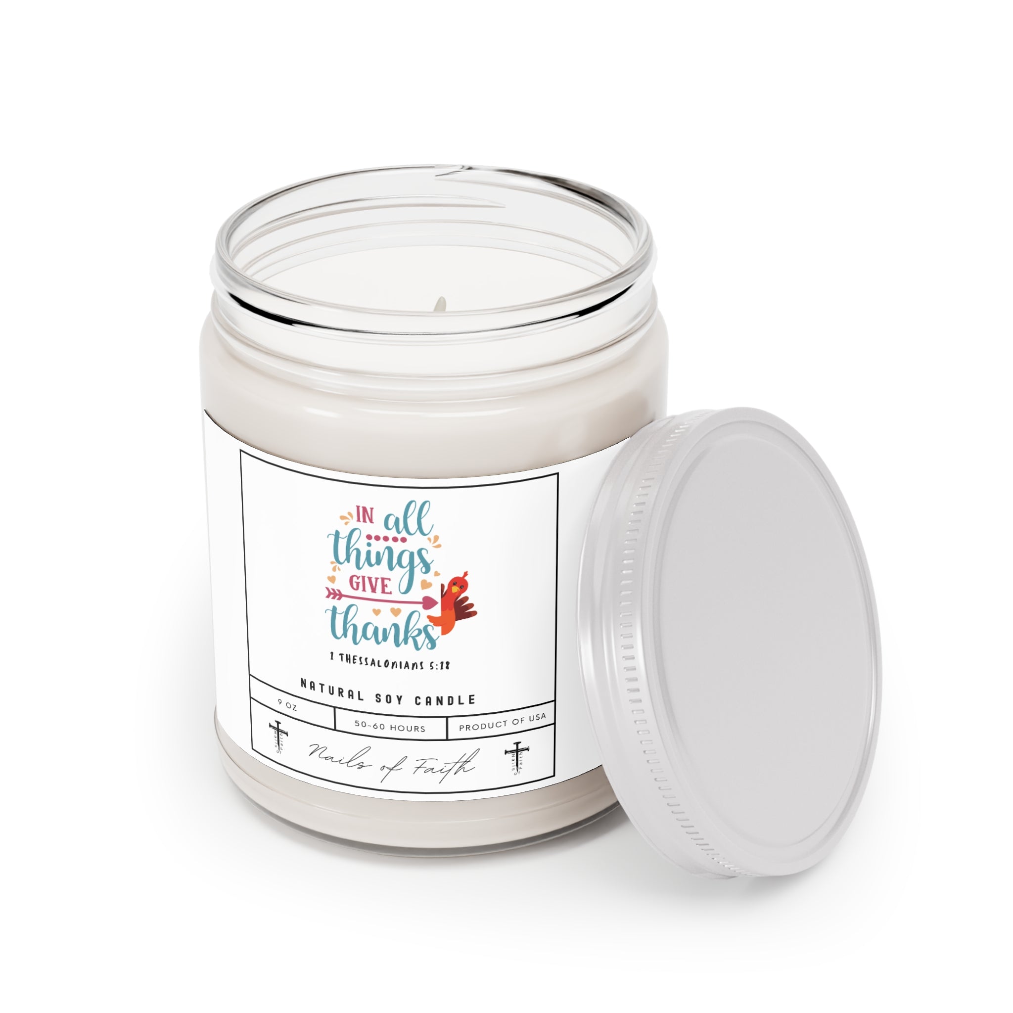 In All Things Give Thanks. Scented Candle, 9oz