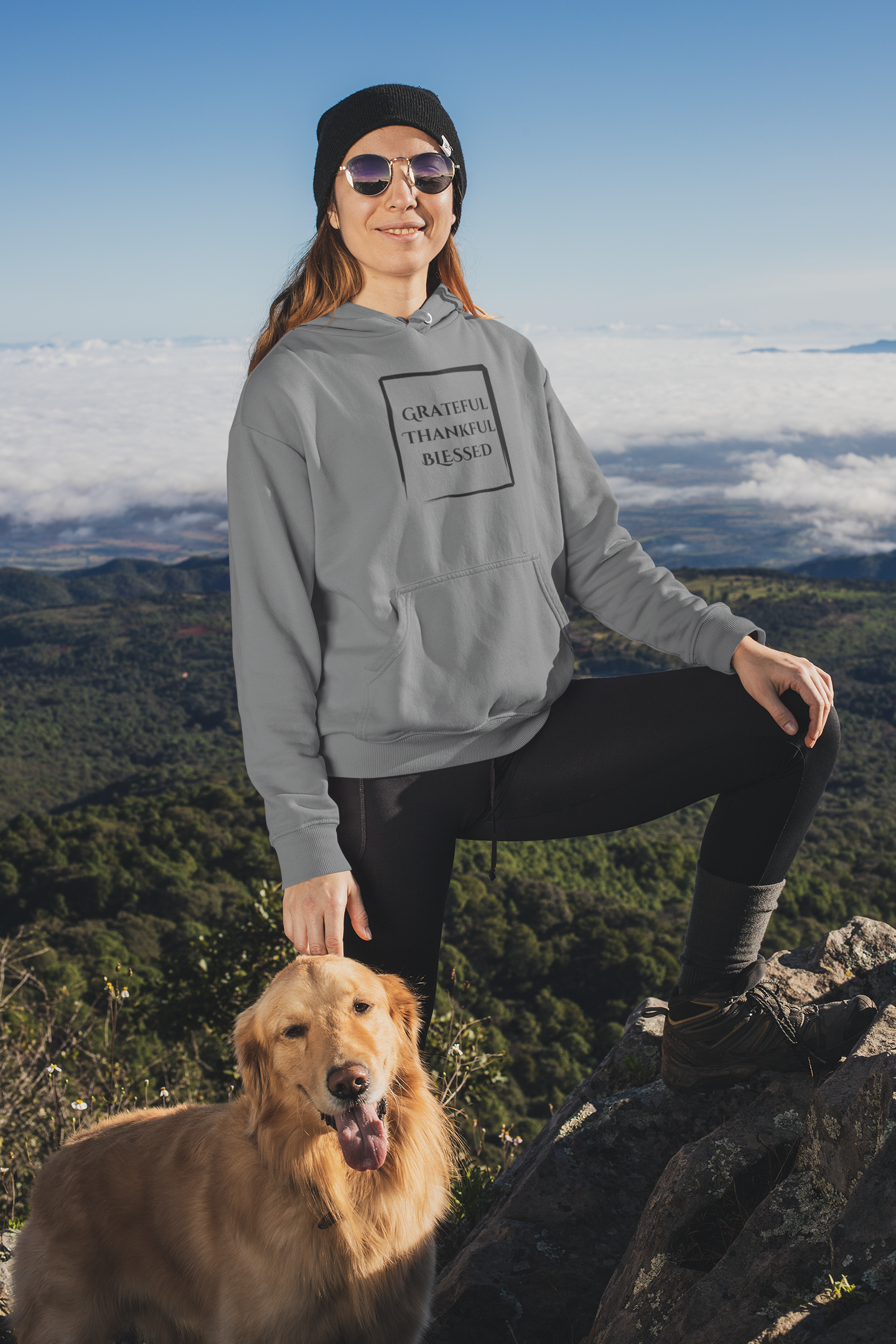 Grateful Thankful Blessed - Hoodie