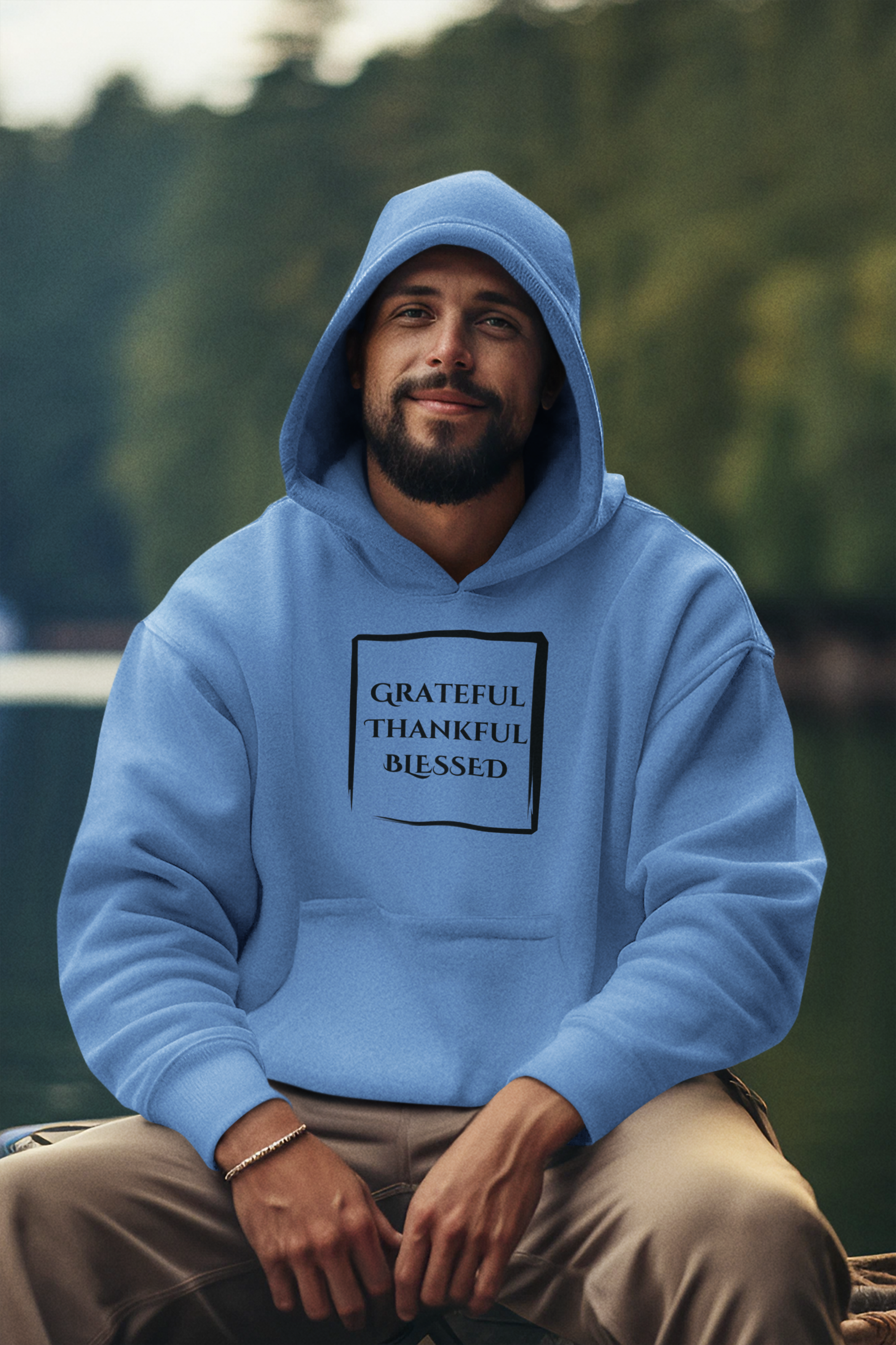 Grateful Thankful Blessed - Hoodie