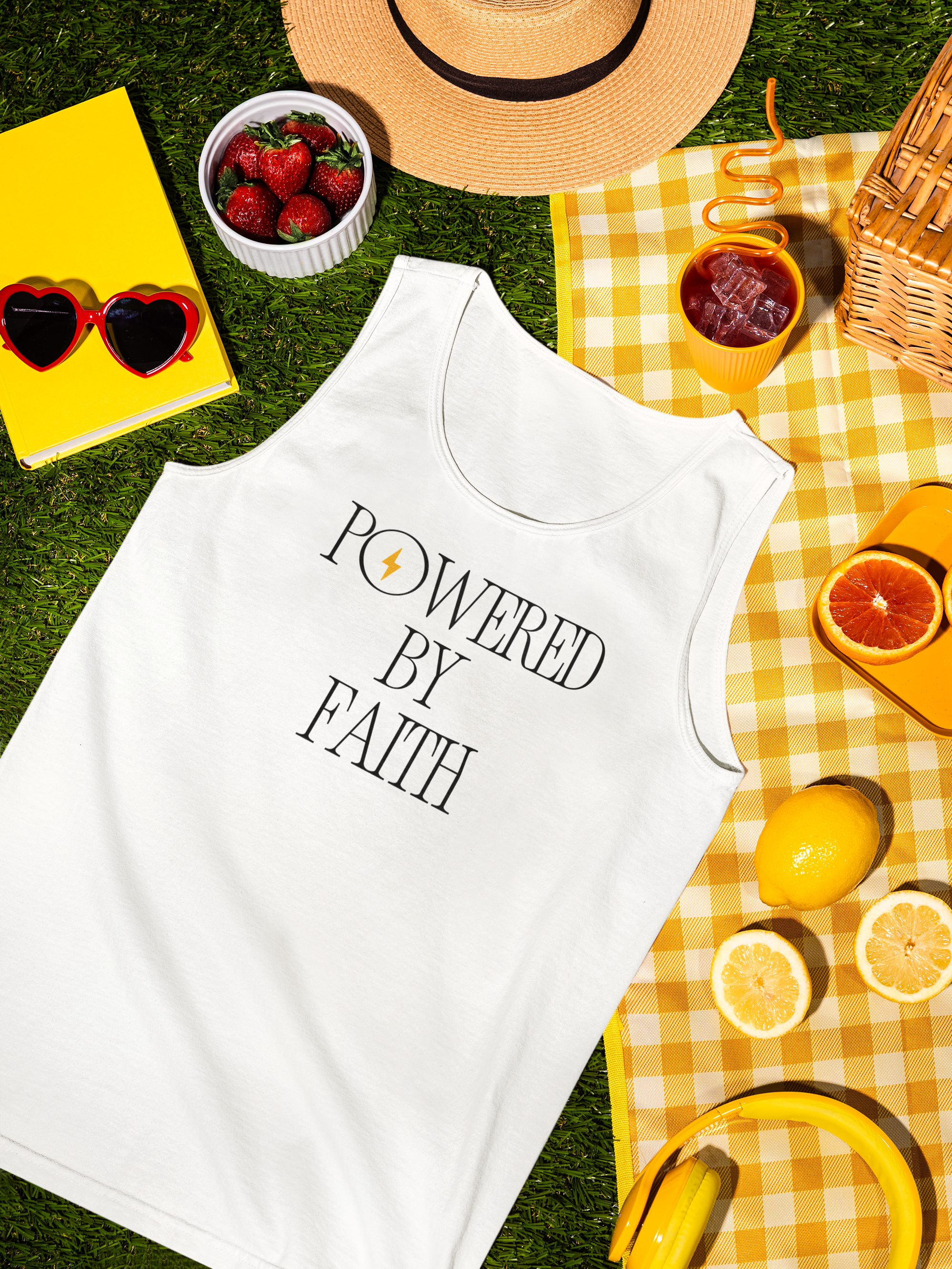 Powered By Faith - Tank Top