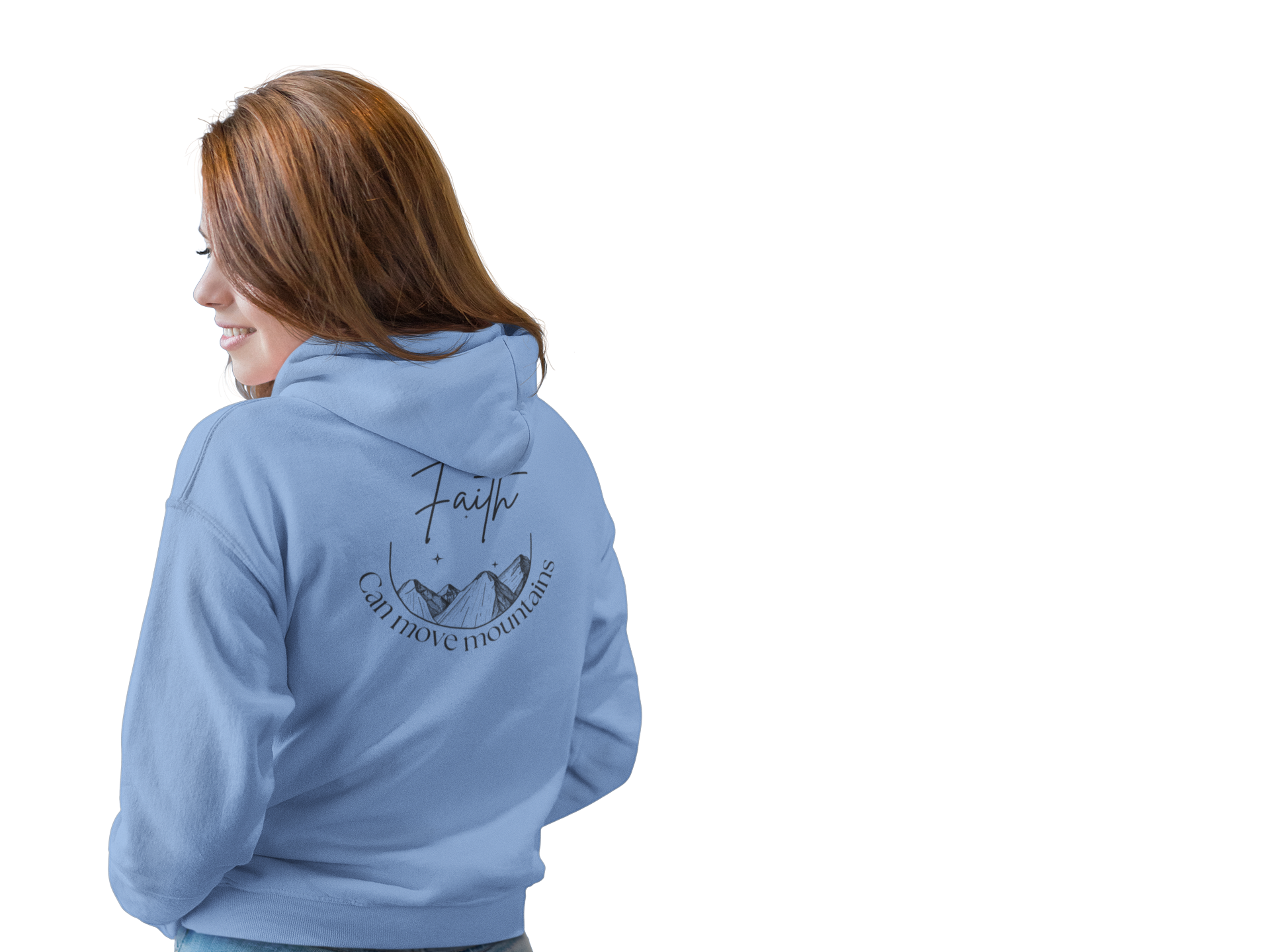 Faith Can Move Mountains Christian Hoodie Sweatshirt
