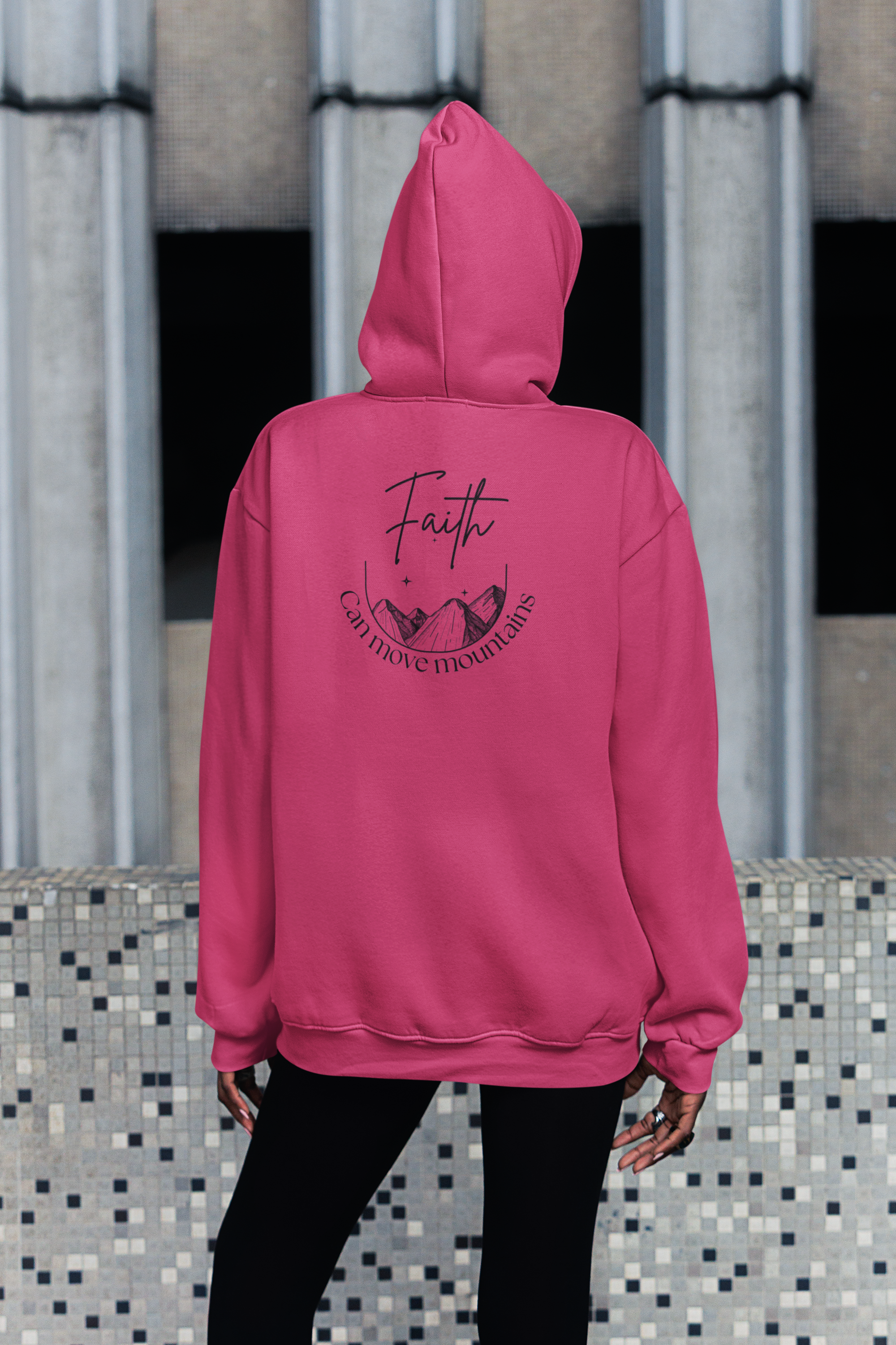 Faith Can Move Mountains Christian Hoodie Sweatshirt