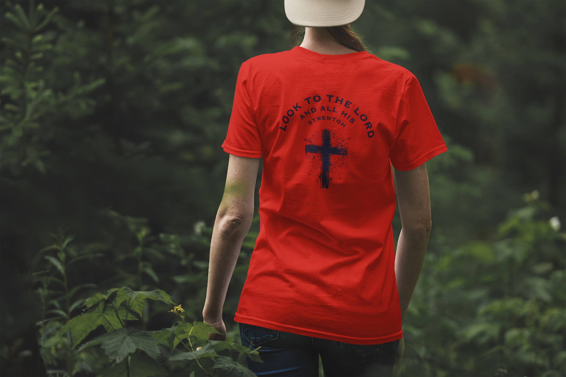 Look to the Lord and His Strength Workout T-Shirt