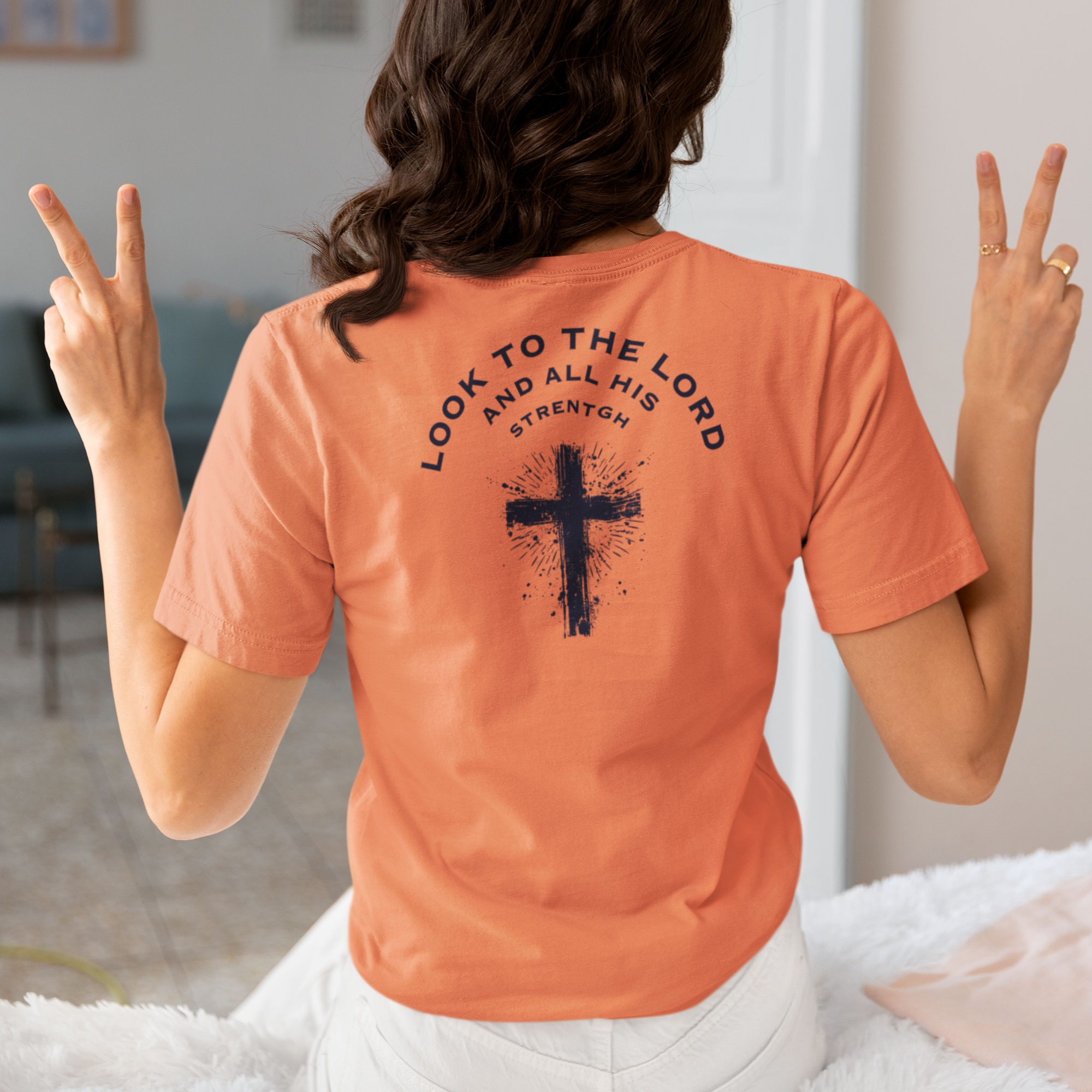Look to the Lord and His Strength Workout T-Shirt