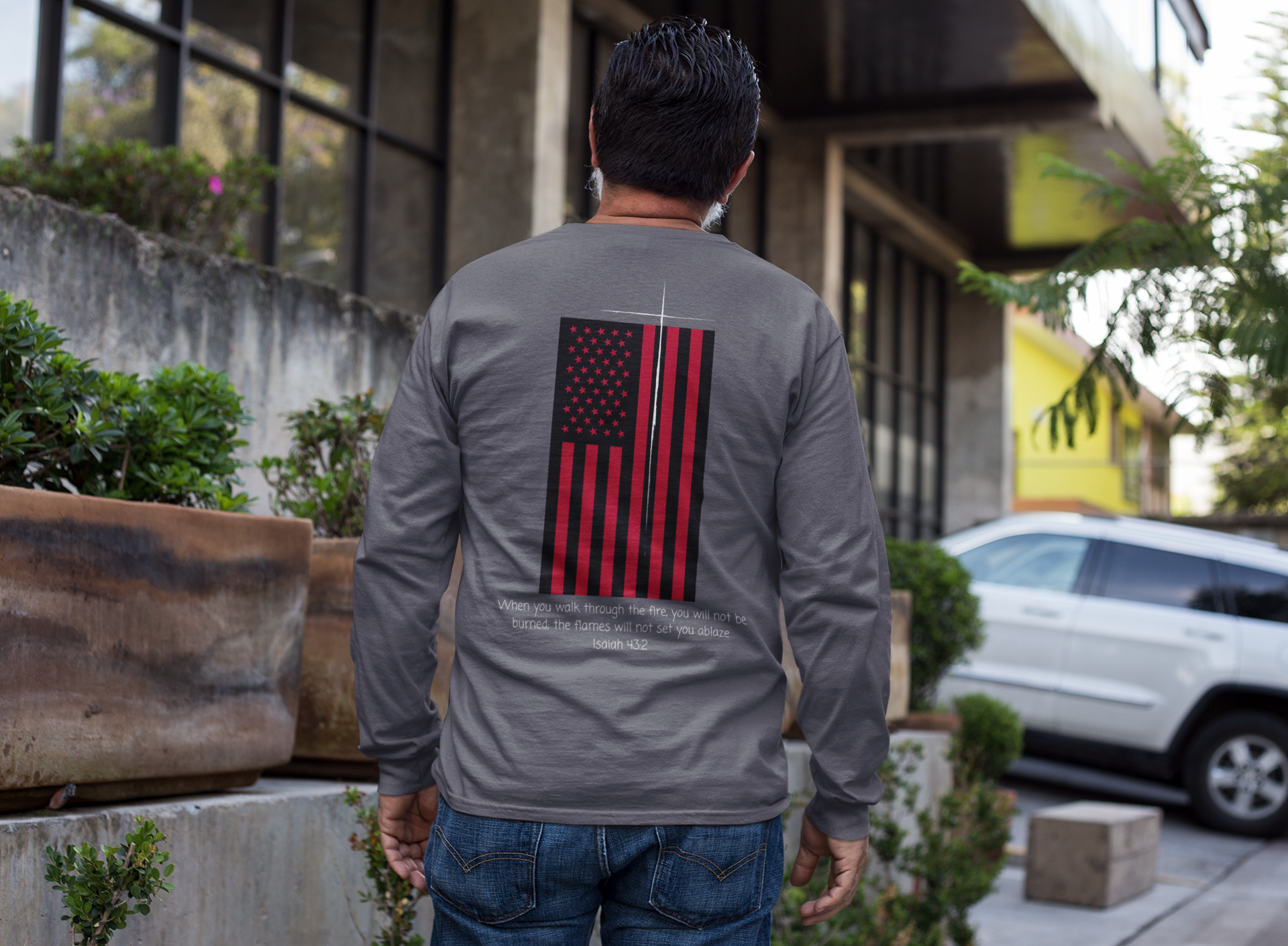 When you walk through the fire, Unisex Crewneck Sweatshirt