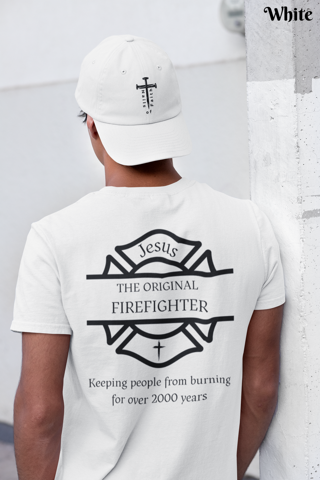 Jesus The Original Firefighter Unisex Cotton Tee