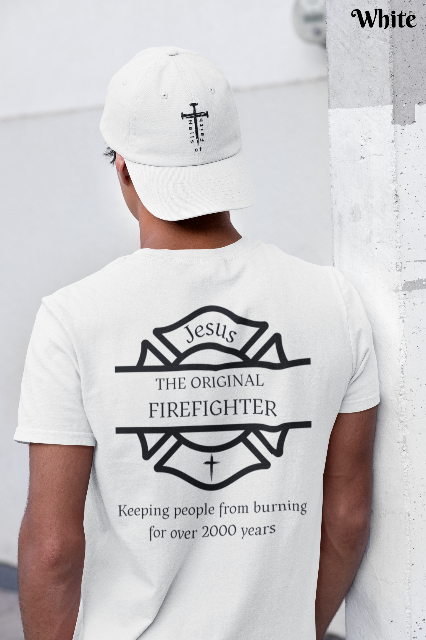 Jesus The Original Firefighter Unisex Cotton Tee