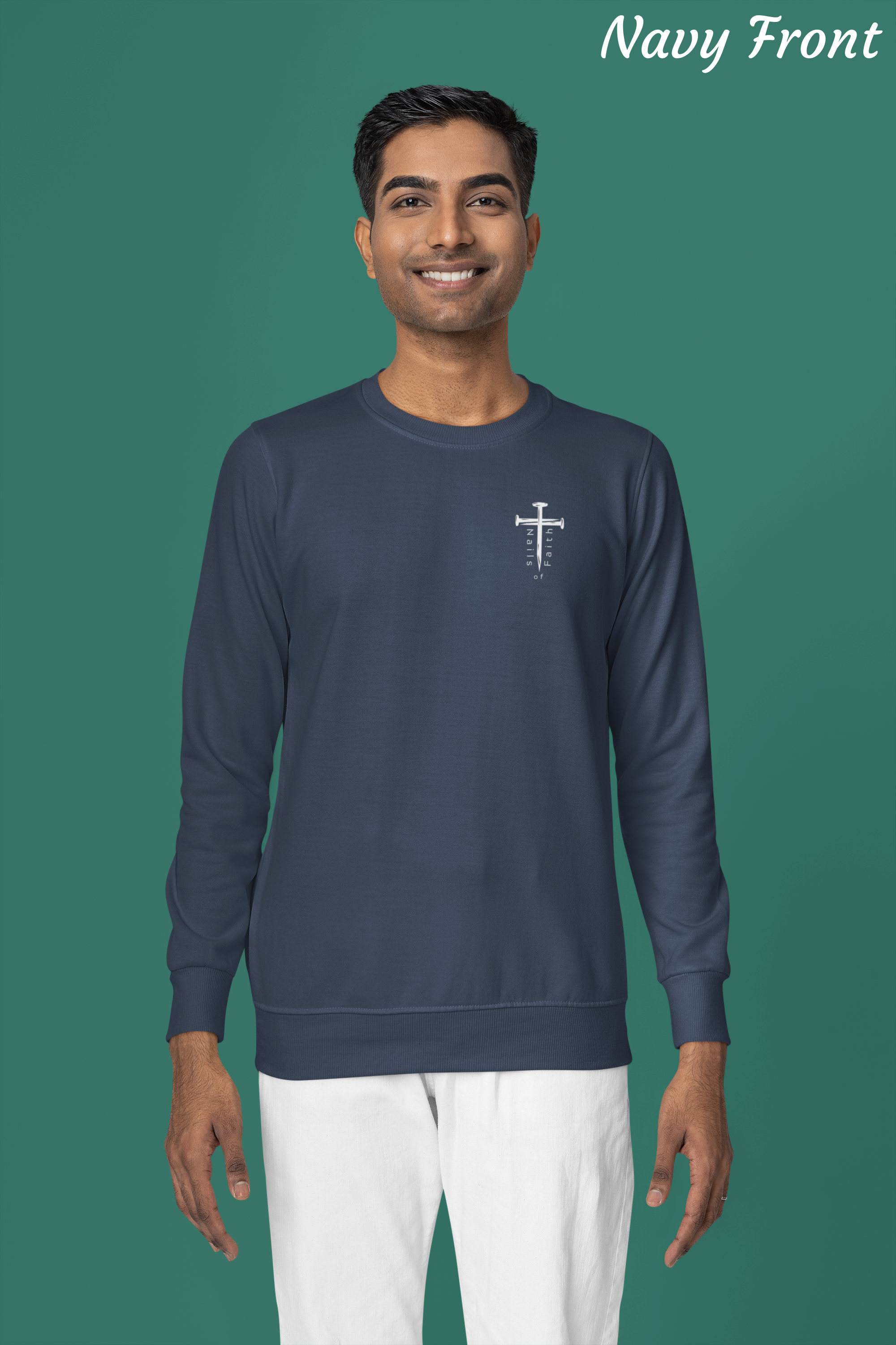 Fearless Lion Sweatshirt – Psalms 56:3 - Unisex Heavy Blend Crewneck with Inspirational Design