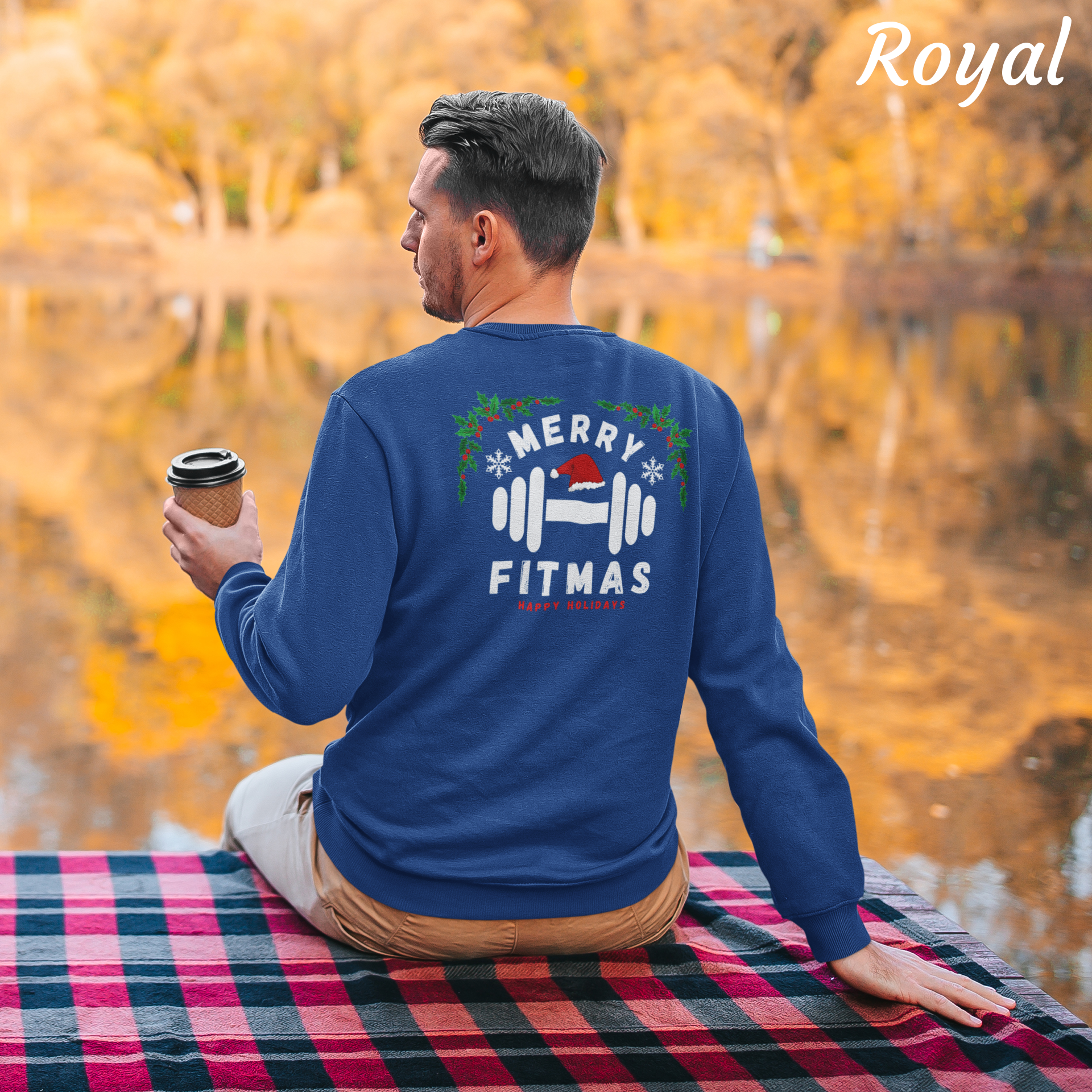 Merry Fitmas Cozy Sweatshirt