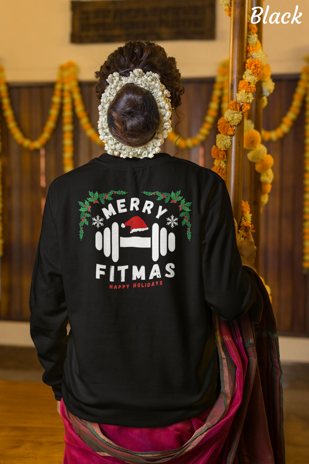 Merry Fitmas Cozy Sweatshirt
