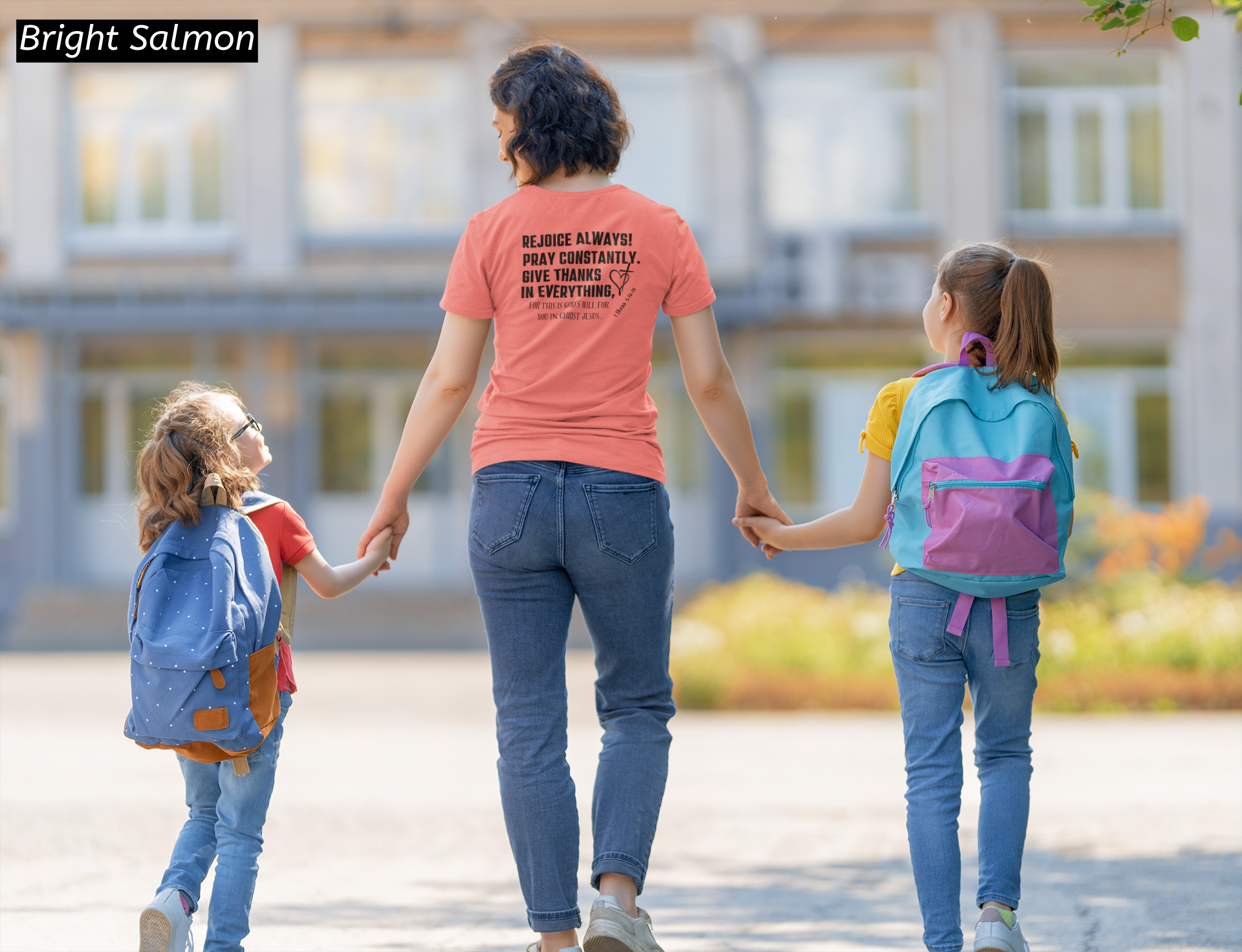 1 Thessalonians 5:16-18 T Shirt | Rejoice Pray Give Thanks | Christian Bible Verse Shirt | Faith Based Tee |Inspirational Scripture Gift