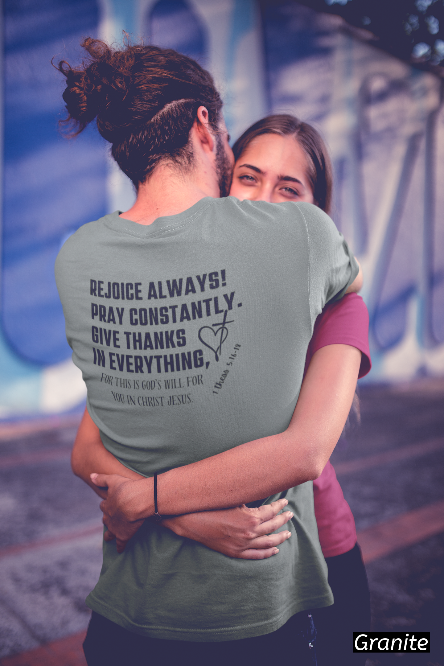 1 Thessalonians 5:16-18 T Shirt | Rejoice Pray Give Thanks | Christian Bible Verse Shirt | Faith Based Tee |Inspirational Scripture Gift