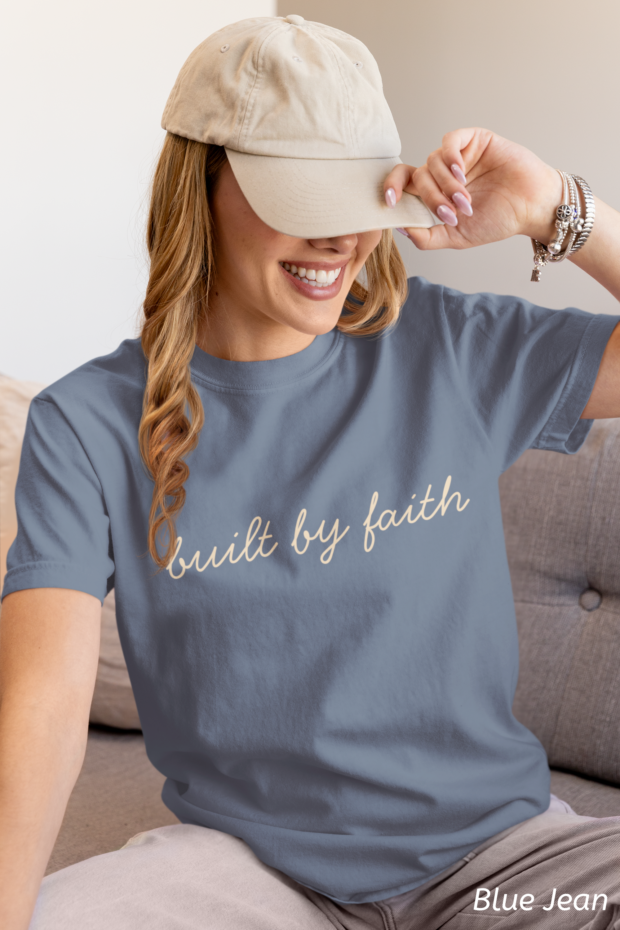 Built by Faith Christian Shirt, Comfort Colors 1717 Faith Based T-Shirt, Christian Gym Shirt, Religious Apparel, Nails of Faith