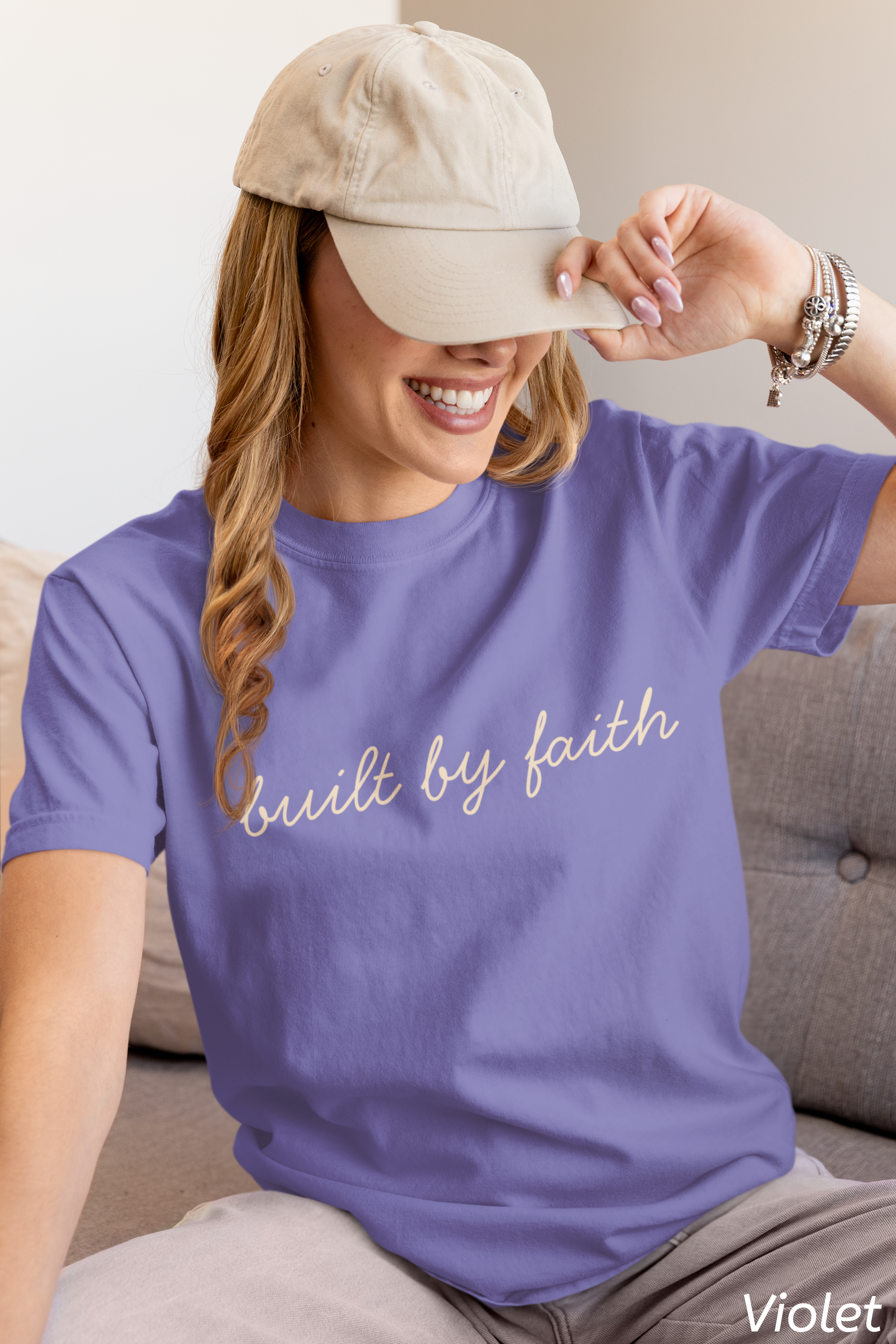 Built by Faith Christian Shirt, Comfort Colors 1717 Faith Based T-Shirt, Christian Gym Shirt, Religious Apparel, Nails of Faith