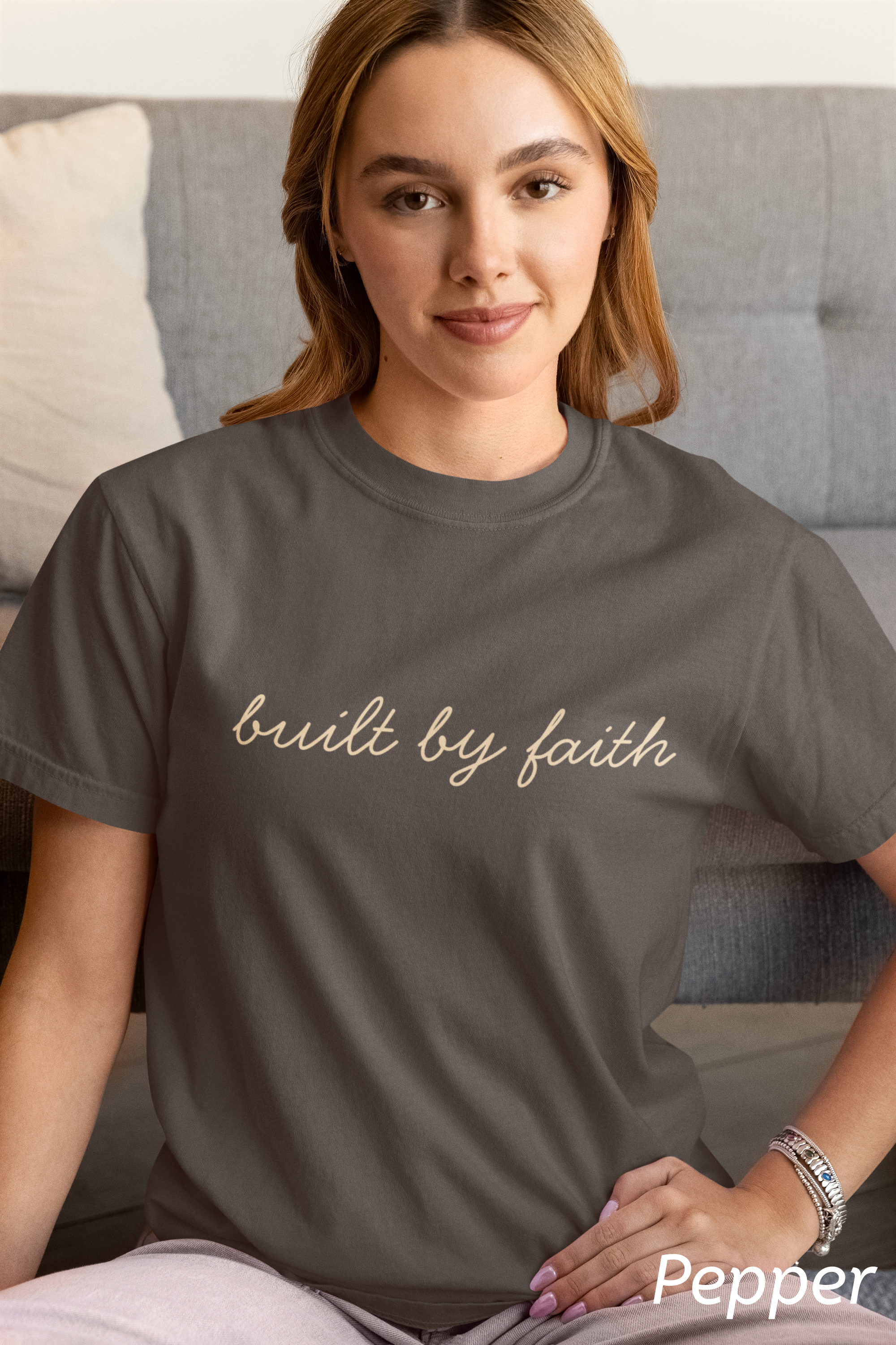 Built by Faith Christian Shirt, Comfort Colors 1717 Faith Based T-Shirt, Christian Gym Shirt, Religious Apparel, Nails of Faith