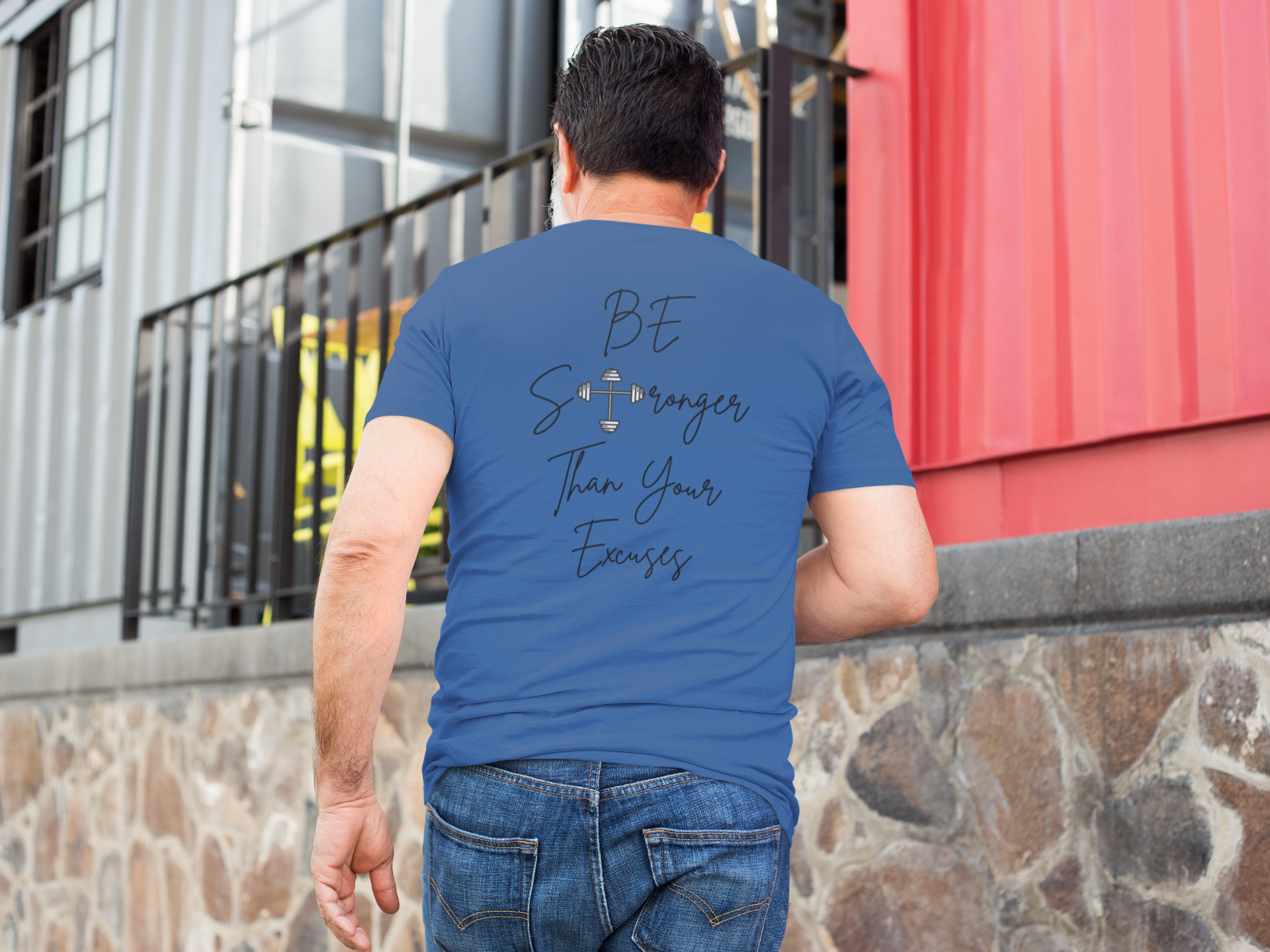Be Stronger Than Your Excuses T-Shirt – Christian Gym Motivation Shirt | Gildan 5000