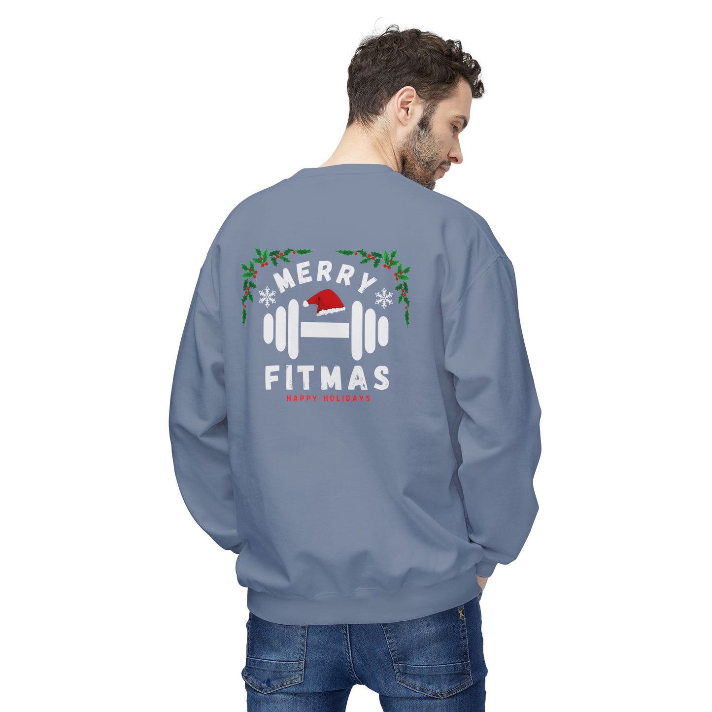 Merry Fitmas Cozy Sweatshirt