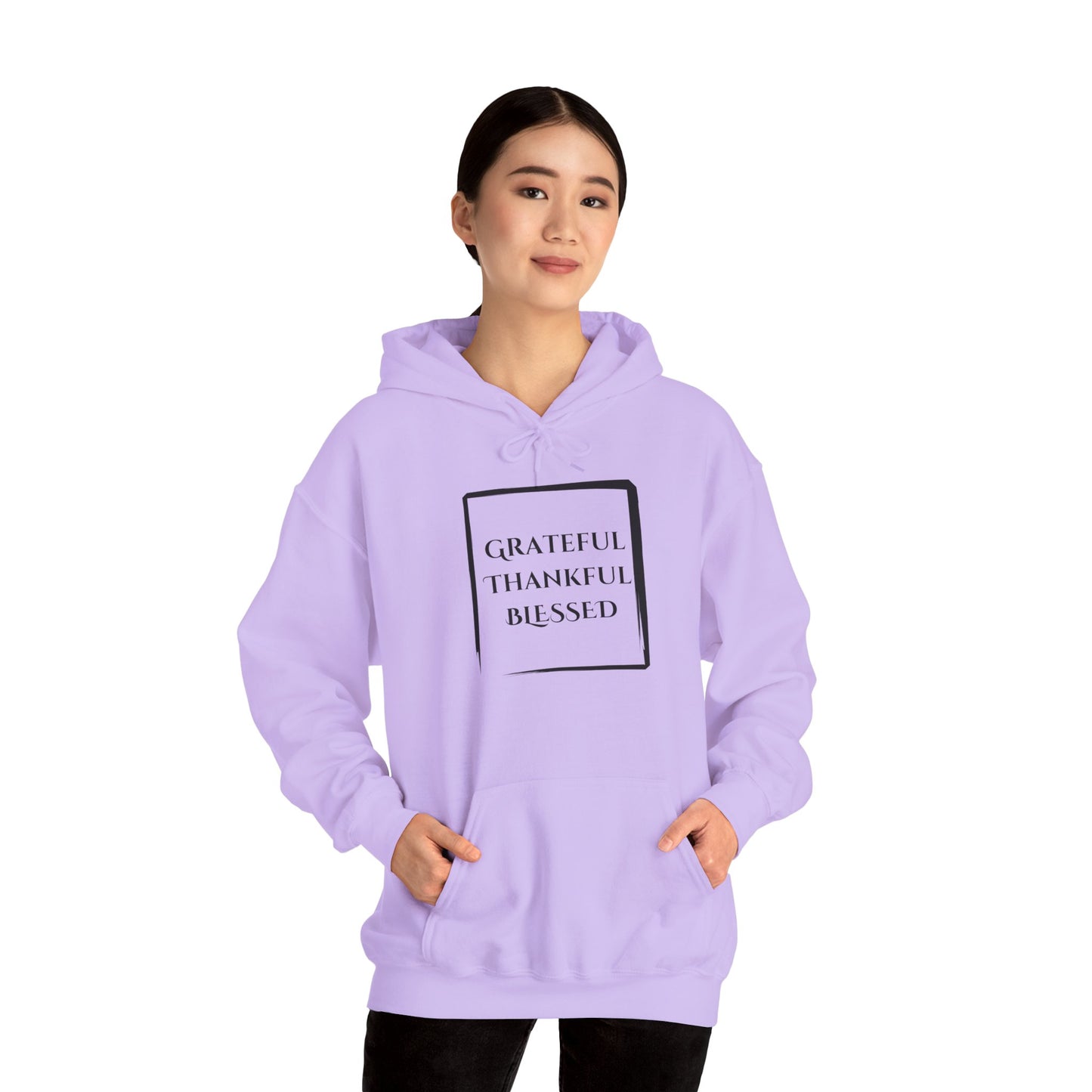 Grateful Thankful Blessed Holiday Season Hooded Sweatshirt