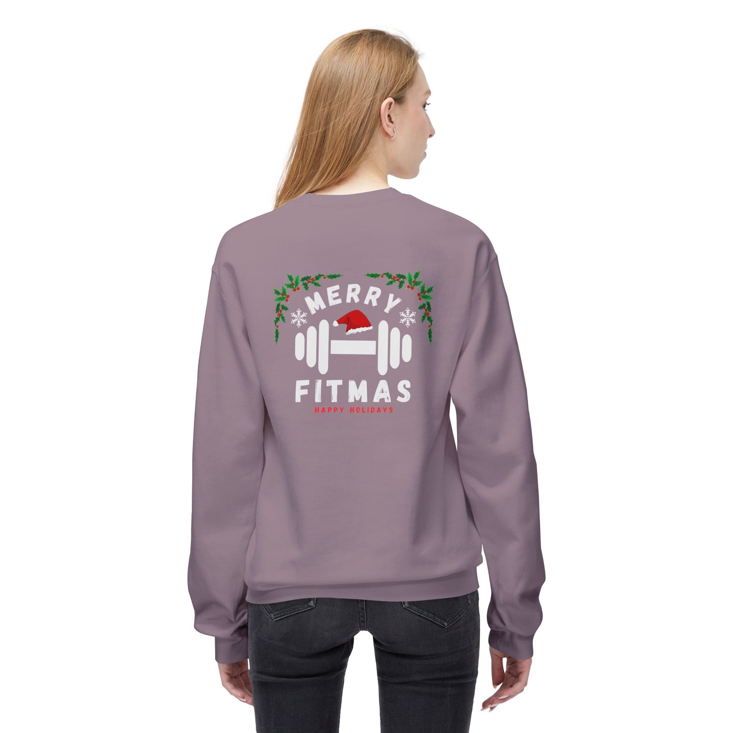 Merry Fitmas Cozy Sweatshirt