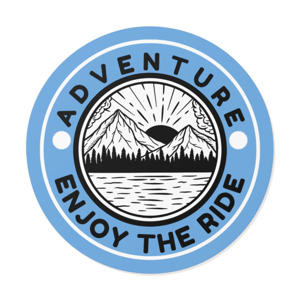 Adventure Enjoy the Ride Sticker, Adventure Quote Decal, Travel Sticker, Outdoor Lover Sticker, Inspirational Adventure Vinyl Sticker