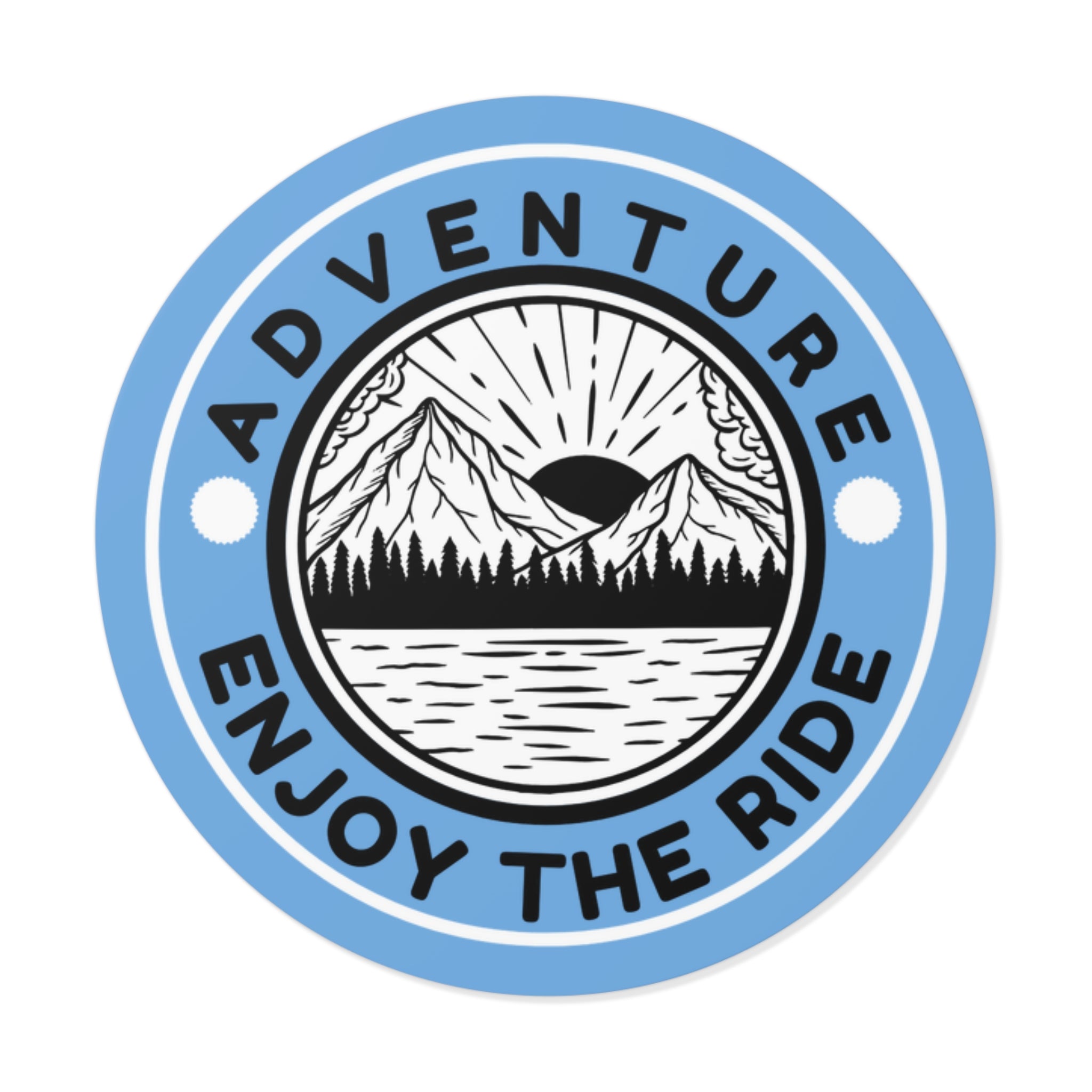 Adventure Enjoy the Ride Sticker, Adventure Quote Decal, Travel Sticker, Outdoor Lover Sticker, Inspirational Adventure Vinyl Sticker