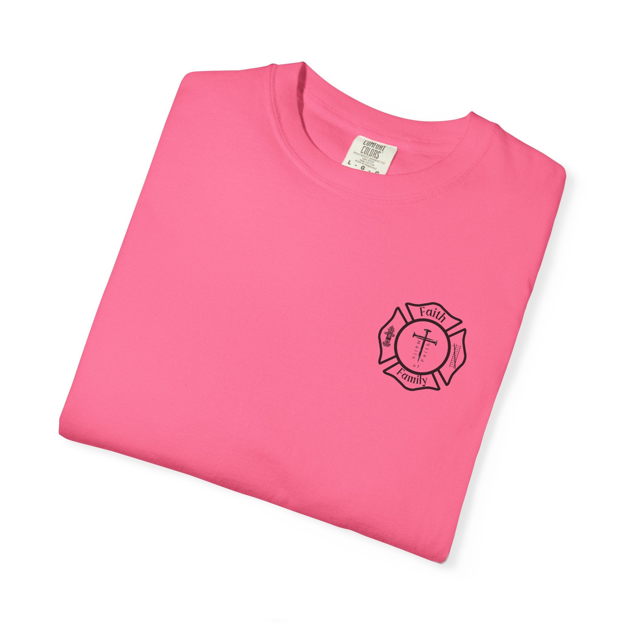 Built for Battle – Ephesians 6:11 | Christian Firefighter Comfort Colors 1717 T-Shirt
