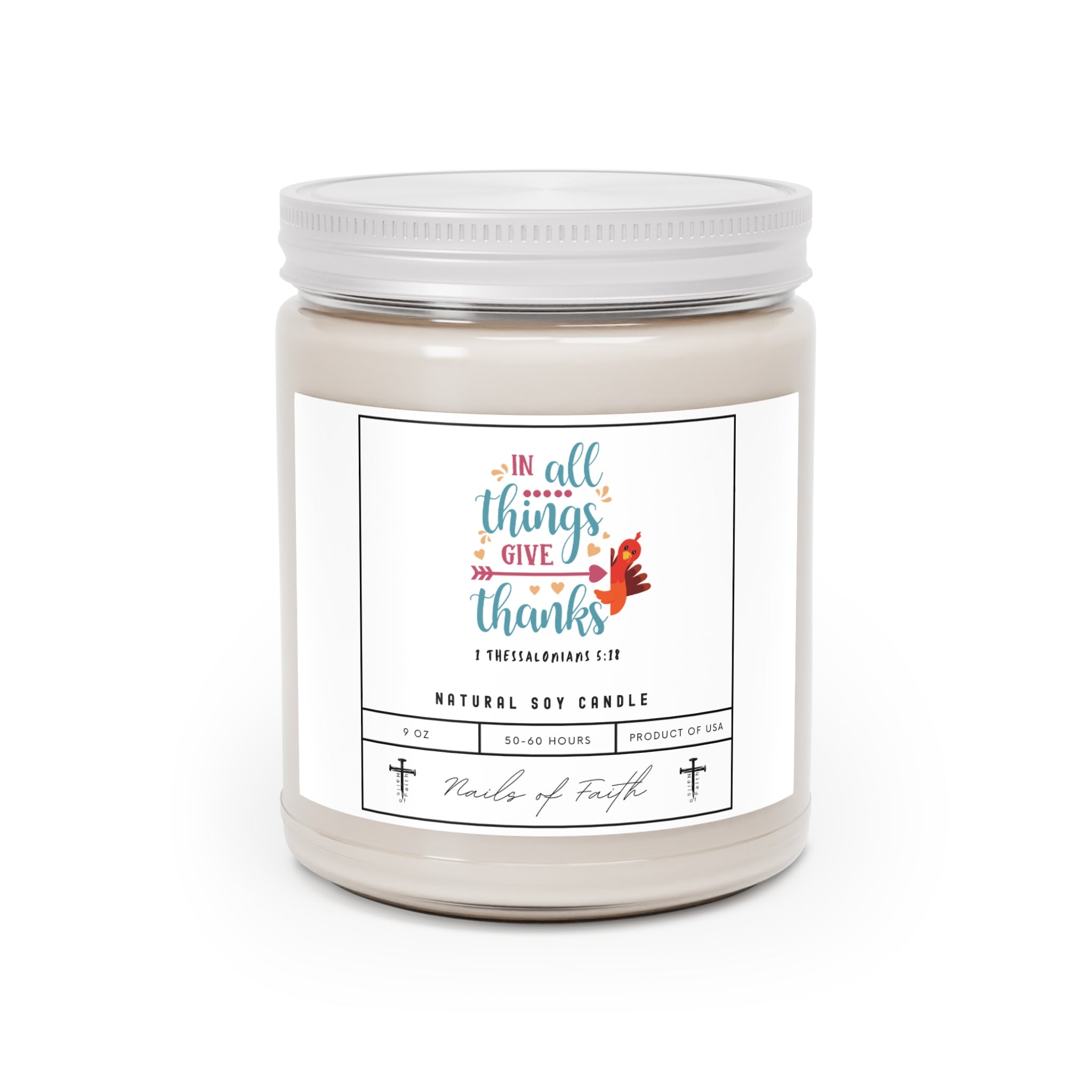 In All Things Give Thanks. Scented Candle, 9oz