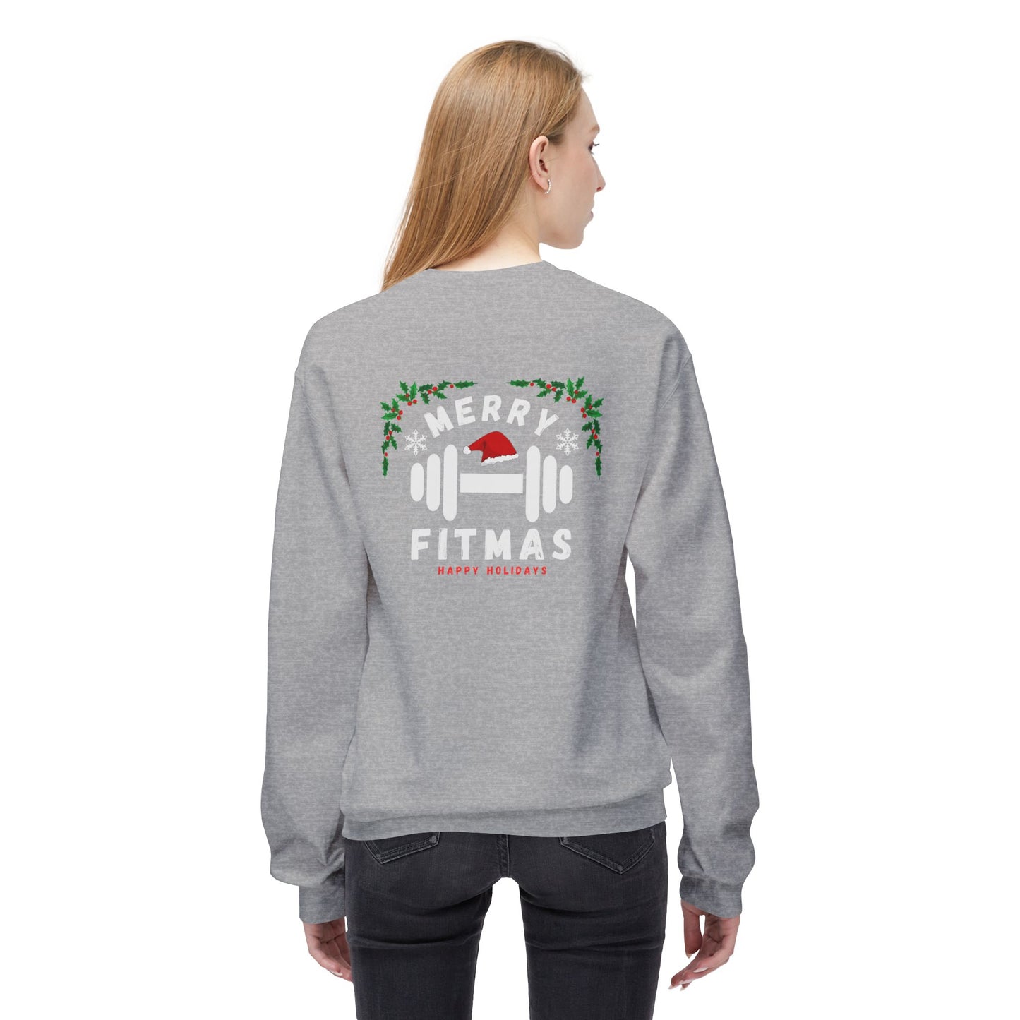 Merry Fitmas Cozy Sweatshirt